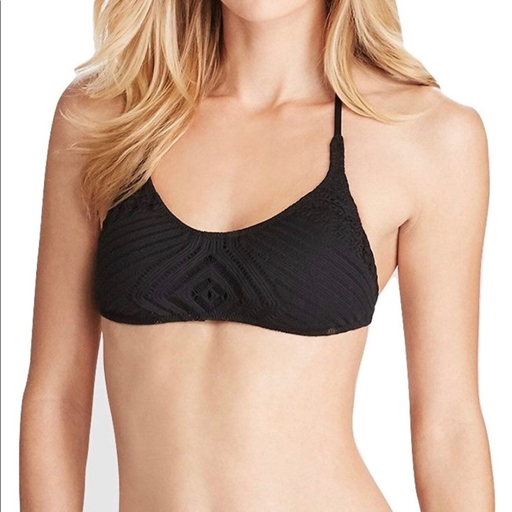 New Ralph Lauren black bikini Crotched Halter